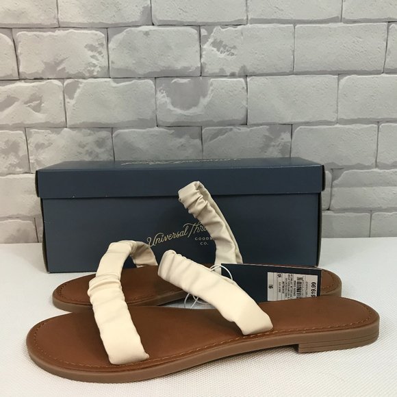 Women's Willow Bone Two Band Scrunched Sandals - Universal Thread - Picture 2 of 11